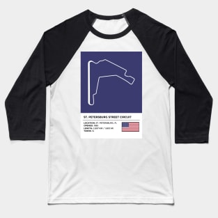 St. Petersburg Street Circuit [info] Baseball T-Shirt